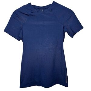 Tommie Copper Shoulder Support Shirt Womens Medium Blue Short Sleeve Compression